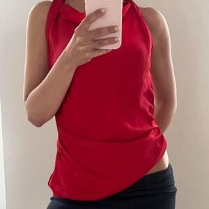 Zara Vibrant Red Camisole Top